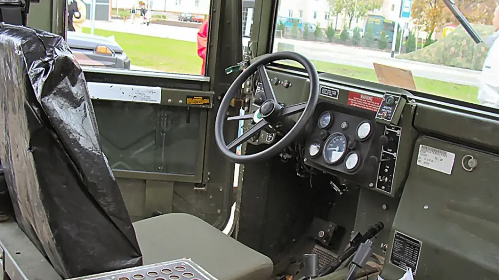 A Military Humvee is fun to drive.