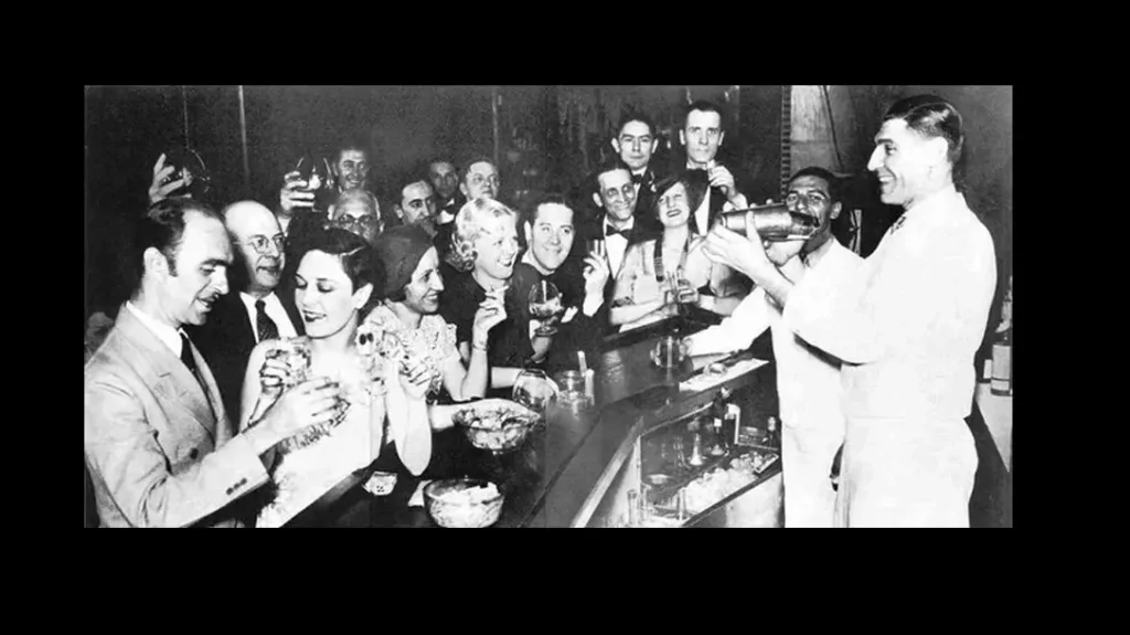 Prohibition drove people to secret bars called speakeasies.