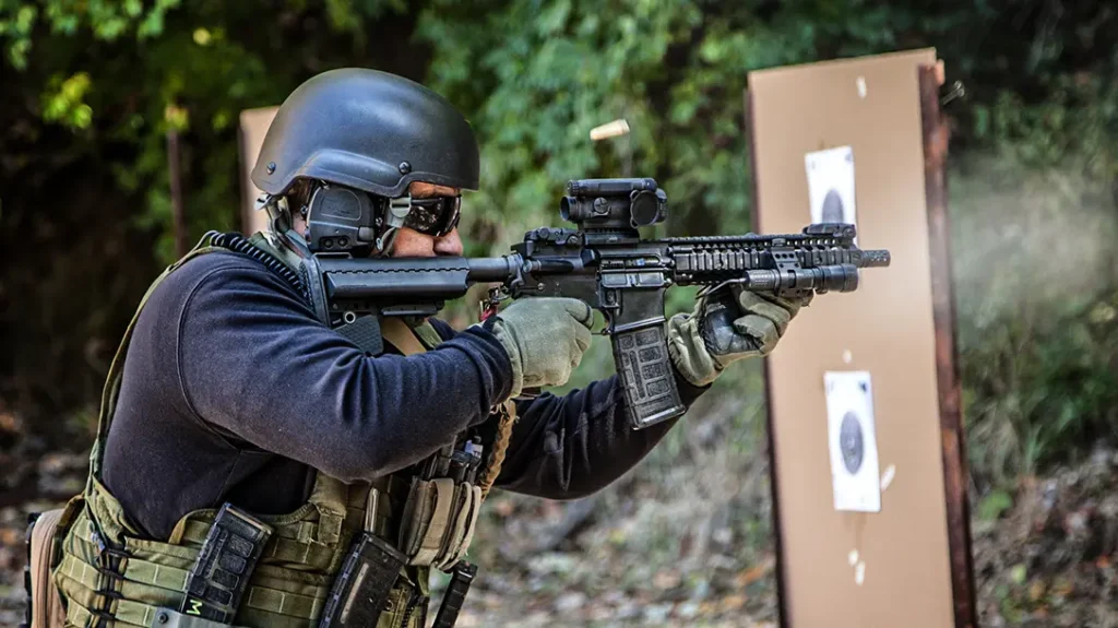 Shooting an AR-15 Rifle