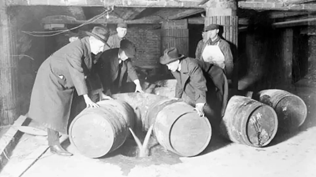 Government agents poisoned booze to deter drinkers.