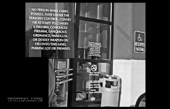It&rsquo;s &ldquo;asking for trouble&rdquo; to &ldquo;go where you&rsquo;re not wanted.&rdquo; Taking time to read the fine print on the door of this jewelry store in the usually gun-friendly NH&hellip;